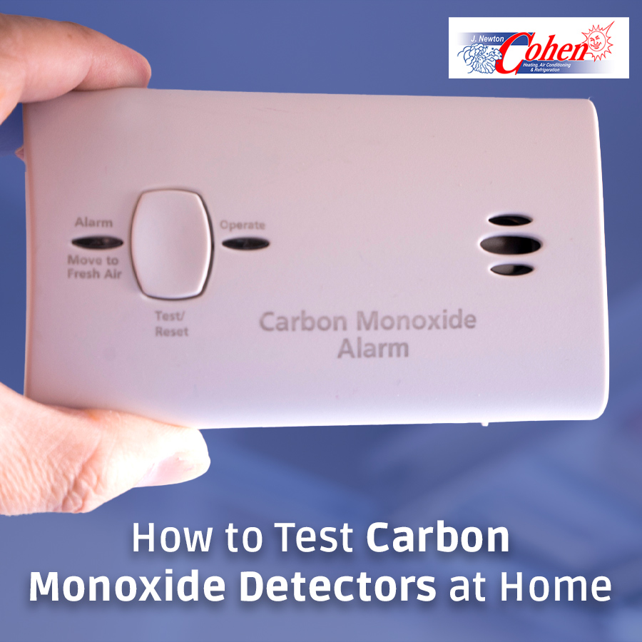 testing carbon monoxide detectors at home